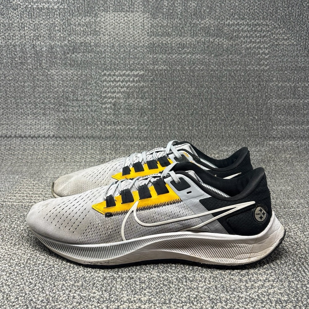 Nike Air Zoom Pegasus 38 Pittsburgh Steelers Men's 12 NFL DJ0852-001 Shoes